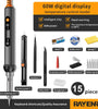 15 in 1 Rayenr Digital Soldering Iron 60W Temperature Control Ceramic Heating Rapid Heating 1.2m Cord Soldering Kit