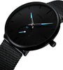 CRRJU Watches Men Simple Dial Bright Needle Wristwatch Waterproof Male Round Fashion Quartz Watch with a Box, Ideal Choice for Gifts