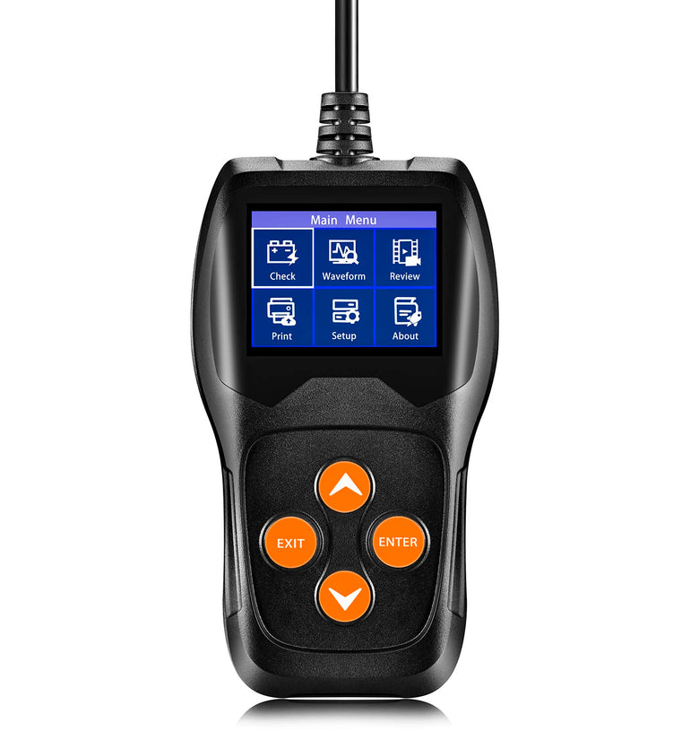 KONNWEI KW600 12V Car Battery Tester Analyzer 100 to 2000CCA Cranking 30- 220 AH