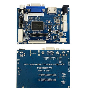 LCD Display TTL LVDS Controller Board HDMI VGA 2AV 50PIN for AT070TN90 92 94 Support Automatically VS-TY2662-V1 with 5-key Keyboard