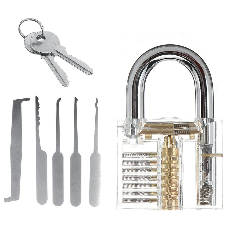 5/19/25PCS Unlocking Locksmith Practice Lock Pick Key Extractor Padlock Lockpick Tool Kits