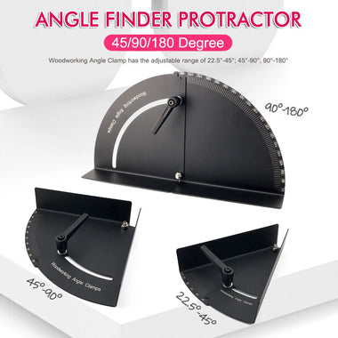 Woodworking Angle Clamp Adjustable Angle Finder & Precision Fixing Vise 45/90/180 Degree Multifunction Tool