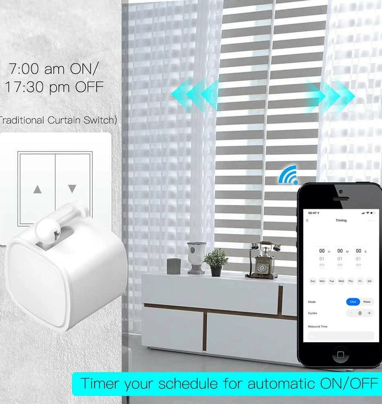 Smart Switch Button Pusher Bluetooth Fingerbot Tuya Smart Life App or Timer Control Add Hub Compatible With Alexa Google Home