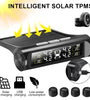 Wireless Car TPMS Tire Pressure Monitoring System External Sensor Solar Power Auto Security Alarm Systems Tire Pressure Digital LCD Display