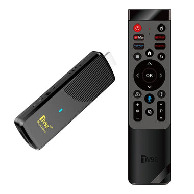 TV98 ATV X9 2+16G Android TV Stick Allwinner H313 Android 14 8K Ultra HD HDR10+ Dual Band WiFi Bluetooth 5.0 Voice Remote Streaming Device