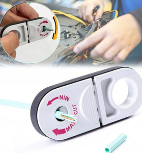 Universal Adjustable Network Cable Stripper Tool Cat5e Cat6 Cat6a Cat7 Cat8 Coaxial Wire Stripping Cutting Compact Design One Hand Operation Professional Wiring Tool