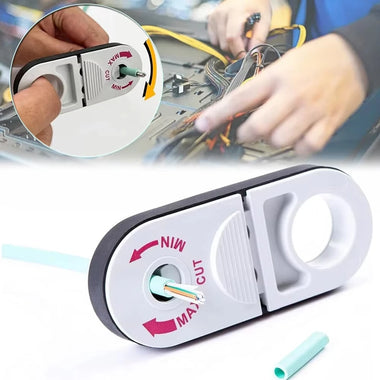Universal Adjustable Network Cable Stripper Tool Cat5e Cat6 Cat6a Cat7 Cat8 Coaxial Wire Stripping Cutting Compact Design One Hand Operation Professional Wiring Tool