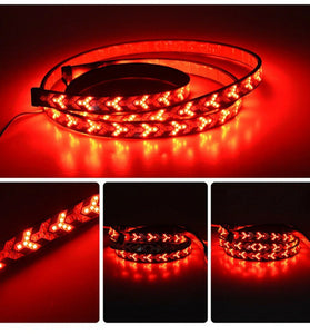 12V Car Brake Turn Signal Trunk SUV RV Flexible LED Strip Light Tail Reverse Lights for Jeep Container Cargo Pickup Bakkie