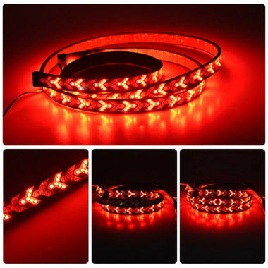 12V Car Brake Turn Signal Trunk SUV RV Flexible LED Strip Light Tail Reverse Lights for Jeep Container Cargo Pickup Bakkie