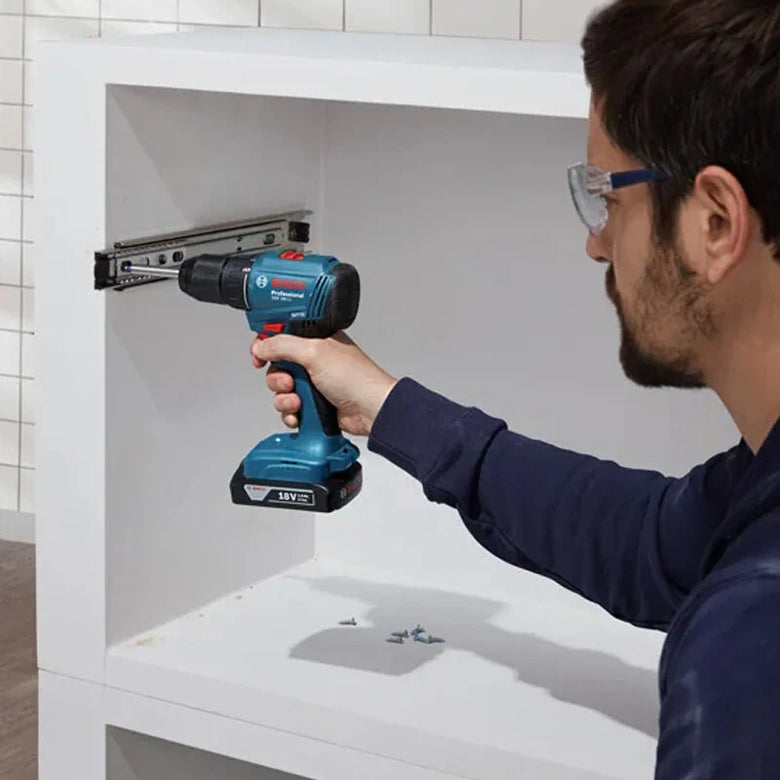GSR 185-LI for BOSCH Cordless Drill 18V 2Ah Brushless Motor High Speed 1900RPM Compact Design Keyless Chuck Wood Metal Screwdriver