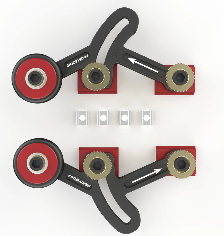 ENJOYWOOD One Way Bearing Roller Feeder Clear Cut Precision Stock Guides Featherboards Safety Feeding for Table Saw Router Table
