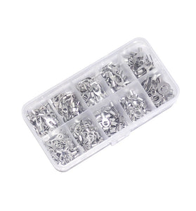 320PCS Crimp Terminal and Pliers Set 10 in 1 U Shaped O Shaped Cold Pressed Terminal Set Wire Connector Splicing Terminal Kit