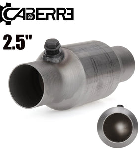 2.5" Inlet/Outlet 400 cell Universal High-Flow Weld-On Catalytic Converter Stainless Steel