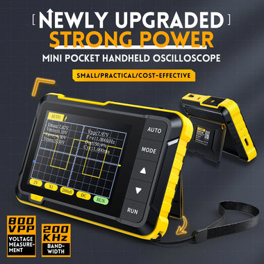 FNIRSI DSO152 Mini Handheld Digital Oscilloscope Latest Version 2.5MSa/s 200KHz Analog Bandwidth 800 VPP with PWM Output