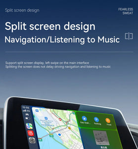 LAESD 2 In 1 Wireless Carplay Auto Adapter Carplay Box Auto Car Machine Interconnection Carplay Wired To Wireless Box Plug and Play Dongle for  iPhone Android