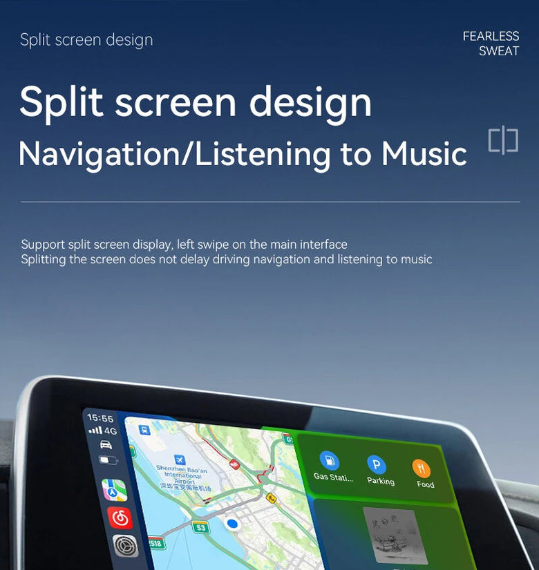 LAESD 2 In 1 Wireless Carplay Auto Adapter Carplay Box Auto Car Machine Interconnection Carplay Wired To Wireless Box Plug and Play Dongle for  iPhone Android