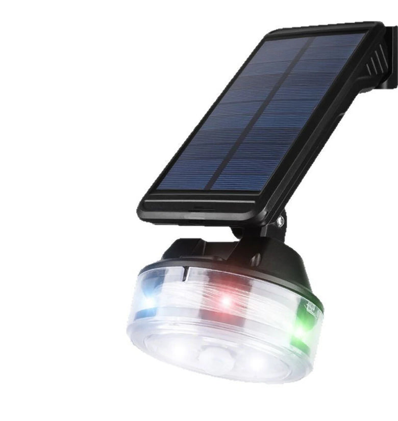 Solar Wall Light with Retractable 8m LED String Light 1800mAh Battery IP55 Waterproof Auto On/Off Outdoor Garden Decor