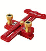 Thin Table Saw Jig Adjustable Aluminum Guide Fits 3/8 x 3/4 U Slot 1/4 x 3/8 T Slot Precision Cutting Laser Engraved Scales 3 Pulley Design