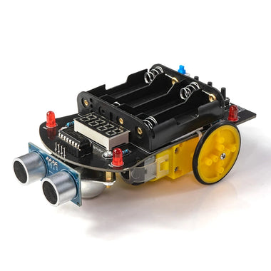 Ultrasonic Obstacle Avoidance Car Tracking Ranging Robot Programming DIY Car Kit 51 MCU Smart Car