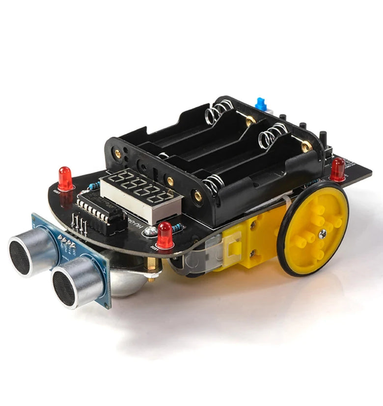 Ultrasonic Obstacle Avoidance Car Tracking Ranging Robot Programming DIY Car Kit 51 MCU Smart Car