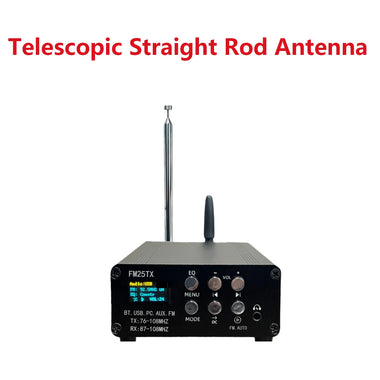 FM25TX FM Transmitter 2.5W Long Range Wireless Audio Player Bluetooth 5.3 USB Sound Card AUX Input EQ Modes MP3 WAV FLAC Support