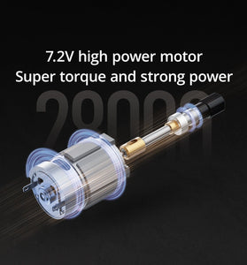 AtuMan EP2 42-in-1 5 Speeds 7.2V Electric Sanding Pen 1100mAh Battery Compact Lightweight with 43PCS Accessory Kit for Polishing Drilling Cutting