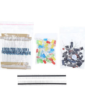 Electronics Components Basic Starter Kit for Arduinos UNOs MEGA2560 Raspberry Pi with LED Buzzer Capacitor Resistor