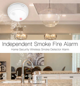 MOES Tuya ZigBe Smart Wireless Smoke Detector Fire 85dB Sound Alarm Siren Sensor Smart Safety Protection Home Kitchen Fire App Alert