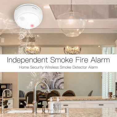 MOES Tuya ZigBe Smart Wireless Smoke Detector Fire 85dB Sound Alarm Siren Sensor Smart Safety Protection Home Kitchen Fire App Alert