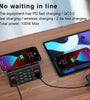 100W 8-Port USB PD Charger 4USB-A QC3.0+4USB-C PD3.0 Fast Charging Desktop Charging Station with 15W 10W 7.5W 5W Wireless Charger Pad EU Plug US Plug for iPhone 12 13 14 14Pro for Samsung Galaxy S23 for Oppo Reno9 for Redmi K60