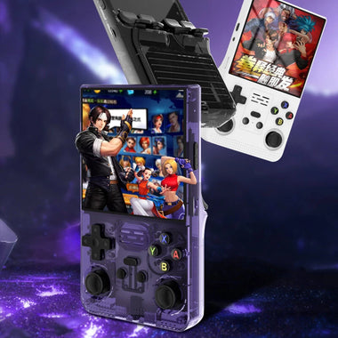 R39 MAX 64G Linux System Handheld Game Console 4-Inch HD Screen RK3326 30+ Emulators 20000+ Games for PSP NDS GBA 3500mAh Battery Arcade Retro Gaming Console