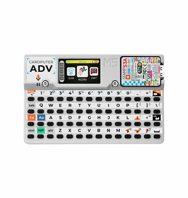 M5Stack Cardputer Adv ESP32-S3 Programmable Computer 56 Key Keyboard 1.14 Inch LCD Display Audio Codec 6 Axis Motion Sensor microSD Slot Magnetic Back