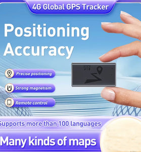 4G GPS Car Locator Mini Locator Vehicle Tracker GPS Tracker Elderly/Children Car Alarm Tracking Device Multi-Scenario Locator