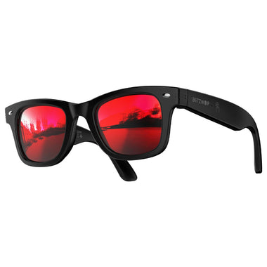 BlitzWolf BW-AG1 AI Smart Glasses Heart Rate Blood Oxygen Monitoring UV Detection 100+ Languages AI Translation HiFi Audio IP66 Waterproof Fitness Tracking Smart Audio Glasses
