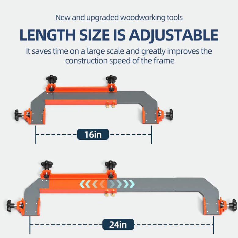 16-24in Aluminum Precision Cabinet Frame Spacer Positioning Tool For DIY Woodworking Frame Walls Floors Roofs Ladders