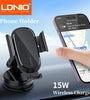 LDNIO MV21 15W Wireless Charger Car Phone Holder Grip Mobile Clamp Stand Retractable Base Bracket Support for IPhone 15 14 13 for Samsung Galaxy S24 for Huawei Pura 70 Ultra