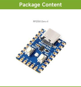 RP2350-Zero Raspberry Pi Dual-core Microcontroller Development Board High Performance Low Power IoT DIY Projects Compatible with Arduinos