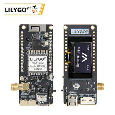 LILYGO Meshtastic T3S3 ESP32-S3 LoRa2.4G SX1280 Wi-Fi Bluetooth 5.0 Development Board with 0.96 inch OLED USB TF Card Support for IoT Projects