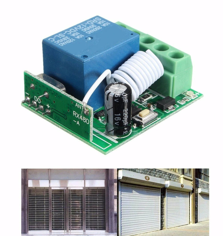 Geekcreit DC12V 10A 1CH 433MHz Wireless Relay RF Remote Control Switch Receiver