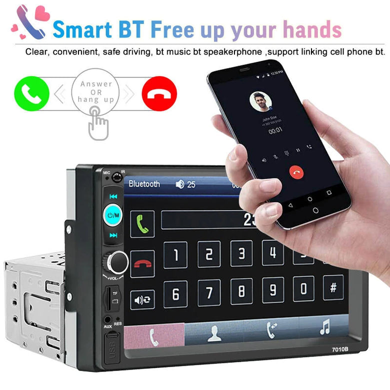 7 inch 1 Din Full Touch Screen Car MP5 Player Radio Stereo Audio Car Multimedia Video Player 7010B