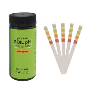 Garden Soil pH Test Kit 100 Strips 3.5-9.0 pH Range Accurate Soil Testing Indoor Outdoor Easy Lawn and Garden Maintenance Clay Sand Loam