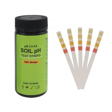 Garden Soil pH Test Kit 100 Strips 3.5-9.0 pH Range Accurate Soil Testing Indoor Outdoor Easy Lawn and Garden Maintenance Clay Sand Loam