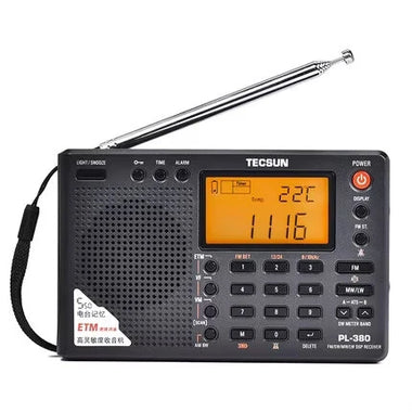 Tecsun PL-380 Radio DSP Professional Radio FM LW SW MW Digital Portable Full Band Stereo DSP Receiver Radio