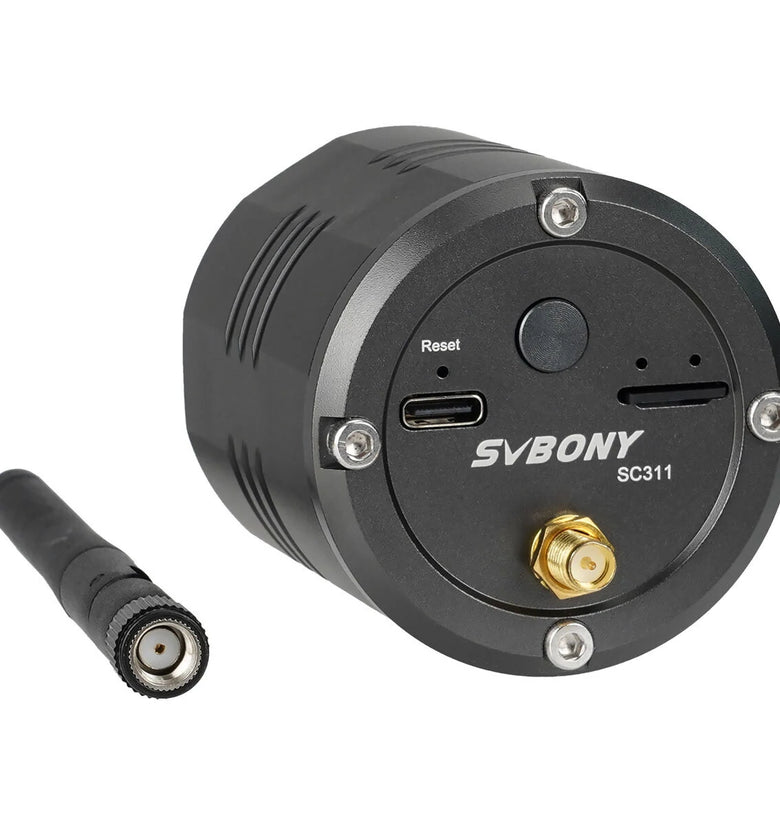 SC311 Astronomy Wifi Camera Featuring Soy IMX662 Sensor 2.1 Mega Pixels 1920x1080 Resolution, Long-Range 2.4G Wifi 2400mAh Battery Visual Light Range and Infrared UV Capabilities for Premium Night Sky Photography