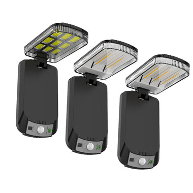 Elfeland Solar Powered Outdoor Wall Light Remote Control Waterproof 3 Lighting Modes Energy Saving Balcony Garden Decoration Light