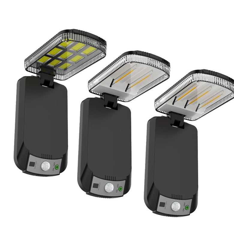 Elfeland Solar Powered Outdoor Wall Light Remote Control Waterproof 3 Lighting Modes Energy Saving Balcony Garden Decoration Light