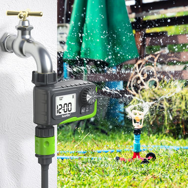 Rainpoint ITV0105 Smart Irrigation Outdoor Automatic Programmable Watering Irrigation Timed Irrigation LCD Display with Rain Delay/Manual