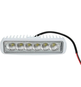 12V 6 LED Spreader Marine Flood Work White Light For Boat Yacht Motorcycle Truck Car