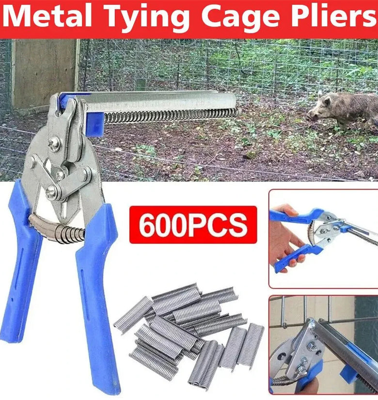 Type M Nail Pliers Hand Tools Set For Animal Cages Wire Fencing And Railing Repair Steel and Plastic Flexible Soft Grip Handle