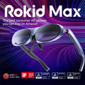 ROKID MAX AR Smart Glasses with 160" Micro-OLED Display HDCP Supported & Cloud Gaming 50 Viewing 120Hz Google Play Media Streaming 75g Lightweight Smart Video Glasses for Android/iOS/Windows/Console